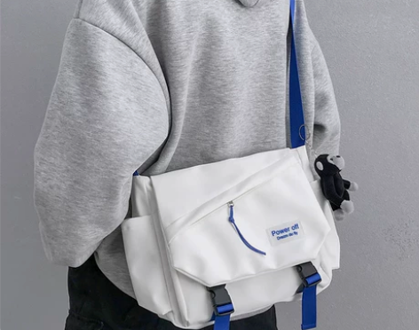 男士斜挎包潮牌ins工装风日系休闲男包大容...