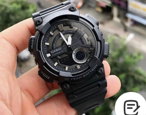 卡西欧 casio手表男士经典复古黑金防水...