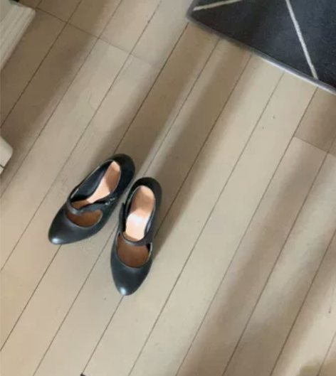 真皮坡跟女鞋春季新款厚底软皮单鞋圆头浅口黑...