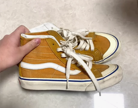 vans高帮板鞋姜黄色36码 实体店购入 ...