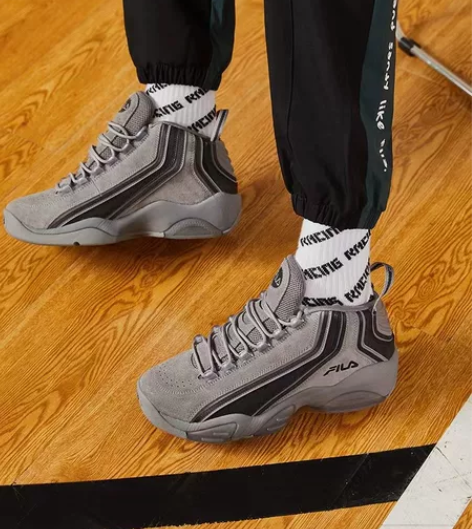 FILA 斐乐男鞋运动休闲增高鞋 高帮鞋舒...