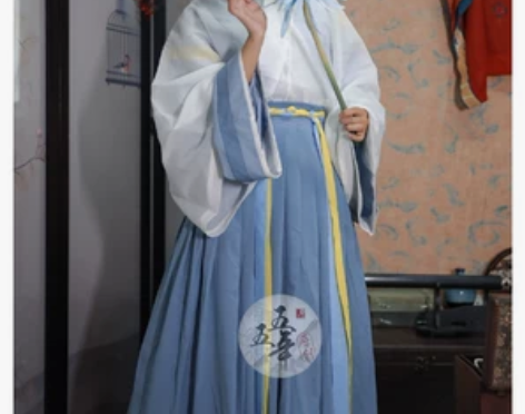 五五年汉服 霜降.秋焚 晋制交领齐腰襦裙男...