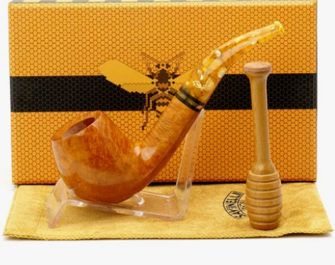 沙芬烟斗旗舰蜂蜜石楠木烟斗压棒配件套装老式...