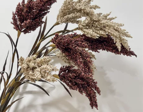 芈阳仿真高粱干花秋实长枝插花客厅装饰花艺田...
