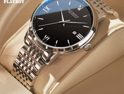 花花公子男士手表男机械表男款全自动正品名商...