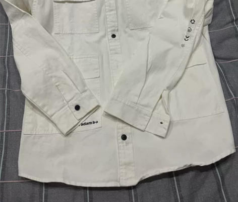 春秋季新款男多口袋复古纽扣衬衫外套 100...