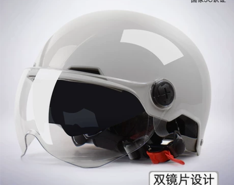 野马3C认证电动车头盔女夏天防晒防紫外线双...