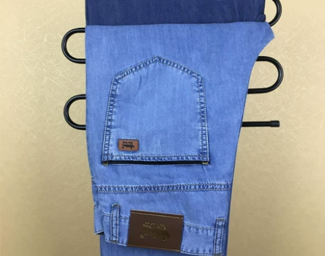 牛仔裤 牛仔裤长裤高端品牌冰丝男超薄款夏季...