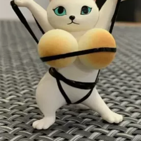 5款跳舞猫手办 动漫周边卡通妖娆小猫咪玩具...