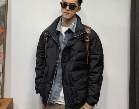 徐太浪青年短款立领羽绒服男冬季帅气加厚保暖...