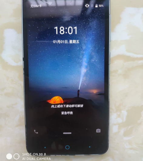 中兴BA510，手机成色如图所示，内存1+...