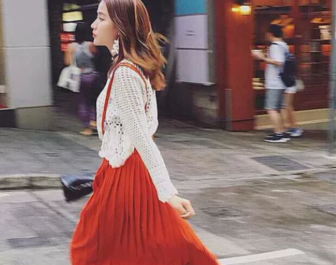 [转卖钱夫人秋装新款雪纺褶皱裙子夏背带裙 ...