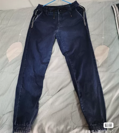 唐狮牛仔长裤男秋冬男牛仔修身束腿长裤韩版潮...
