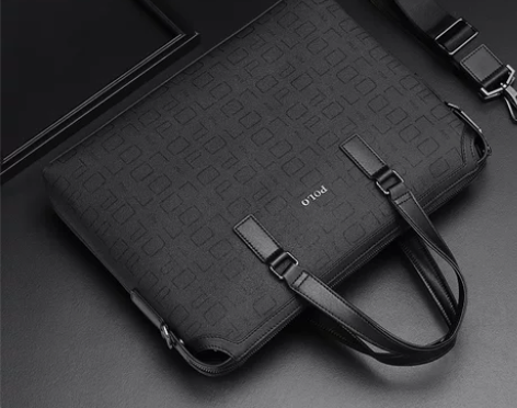 Polo商务手提包男时尚休闲公文包新款轻便...