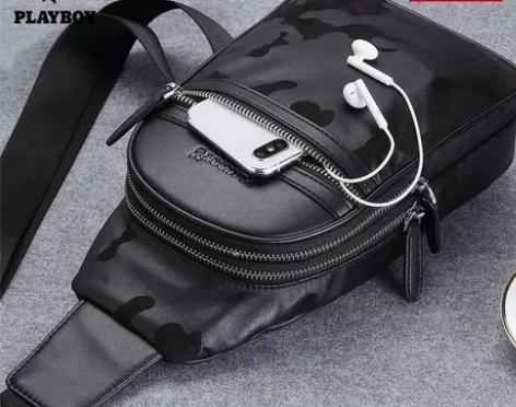 【双11狂欢价】花花公子男士胸包男包单肩包...