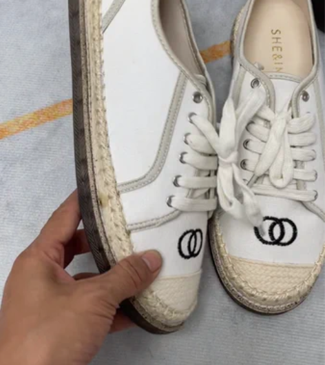 40码小香风平底软底系带时尚渔夫鞋百搭帆布...