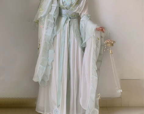 捌伍柒原创 解忧 汉服女南北朝绣花套装魏晋...