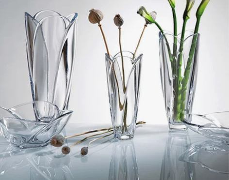 BOHEMIA捷克进口玻璃花瓶水晶花瓶透明...