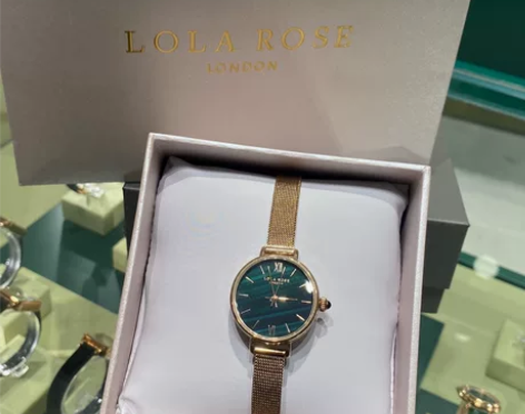Lola Rose罗拉玫瑰 小绿表手表女时...