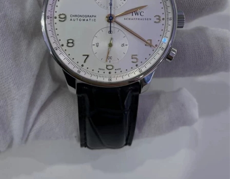 IWC万国手表男葡萄牙金针计时男表皮带自动...