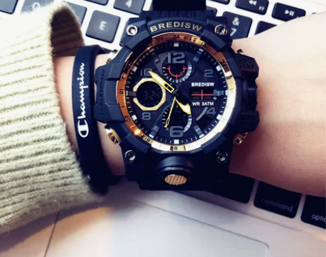 潮牌时尚潮流手表男女学生韩版简约初中青少年...