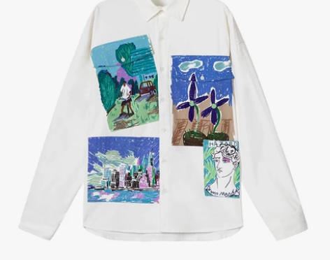 Lilbetter衬衫男宽松休闲长袖寸衫潮...