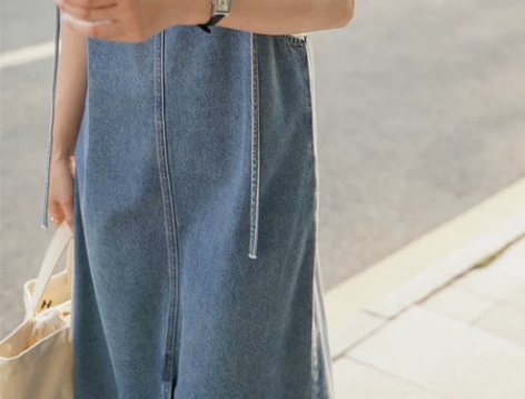 5siss 2021夏裙子韩版背带裙吊带裙...