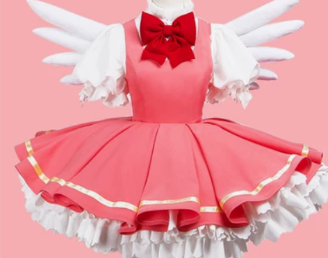 火花动漫魔卡少女樱cos服小樱cos红白战...