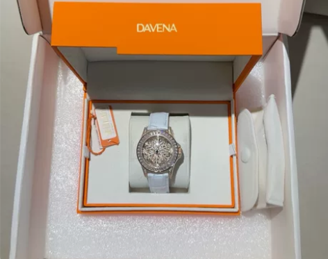 DAVENA蒂玮娜手表全新礼盒装(玫瑰金白...