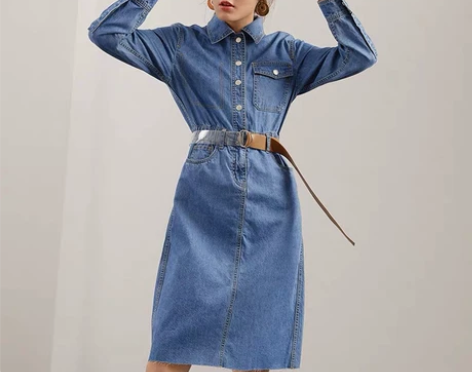 【全新带吊牌】诗凡黎裙子中长款新款冬季收腰...