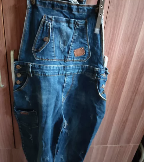 背带裤/牛仔裤/白色裤子...... 完全...