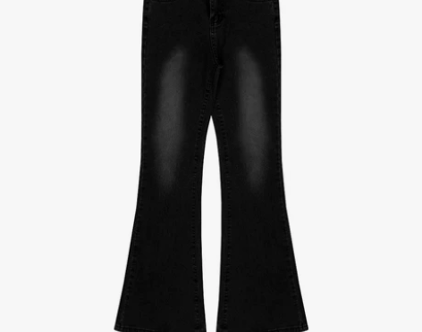 辣妹高腰交叉牛仔裤女装秋季2022新款复古...