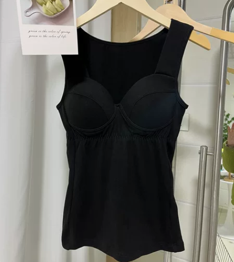 断码清仓特价包邮 女士双面绒带胸垫背心 全...