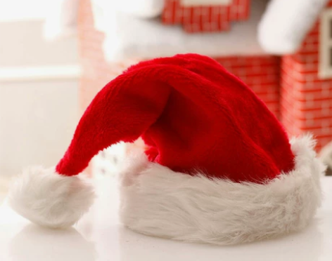 【亏本处理】长毛绒圣诞帽儿童成人毛绒帽圣诞...