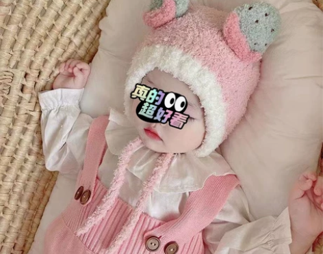 婴儿帽子秋冬季加厚保暖护耳防风毛绒帽婴幼儿...