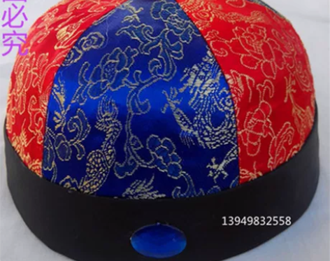 戏剧清朝民国地主帽瓜皮帽 少爷阿哥帽子小品...