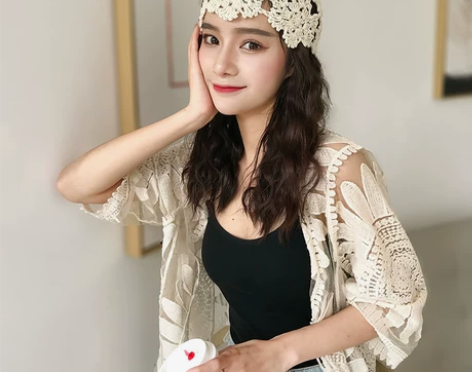 帽子女秋冬韩版线编薄款镂空透气针织帽潮毛线...