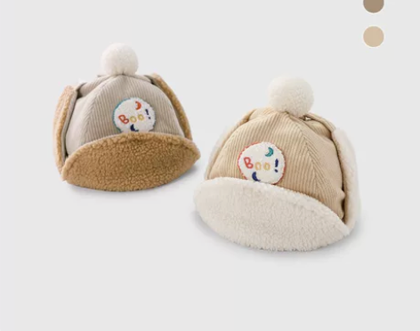 带吊牌博睿恩pureborn中性帽子-加绒...
