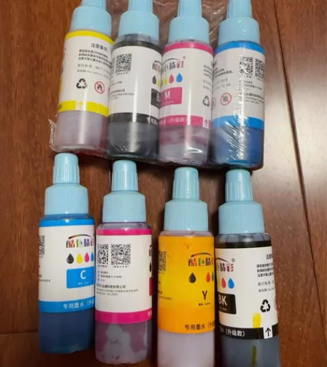 惠普墨水打印彩色和黑色墨水 一包全新一包用...