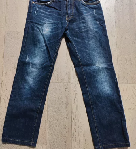 男士薄绒牛仔裤，28码 165/70A，穿...