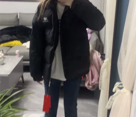新百伦nb羽绒棉服 m码 我身高163体重...