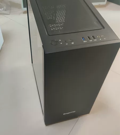 电脑机箱，鑫谷黑色，前面板侧边灯条，带le...