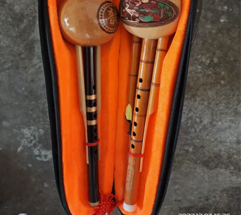 两个葫芦丝+一个盒子。去年便宜买的，也不懂...