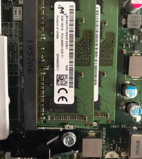 镁光 ddr4 2666 4gx2笔记本内...