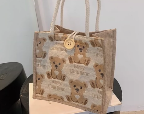 亚麻手手提包日系单肩包（颜色都有） 感兴趣...