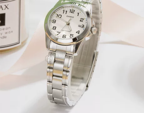 卡西欧手表女士学生简约大方金表女式皮带石英...