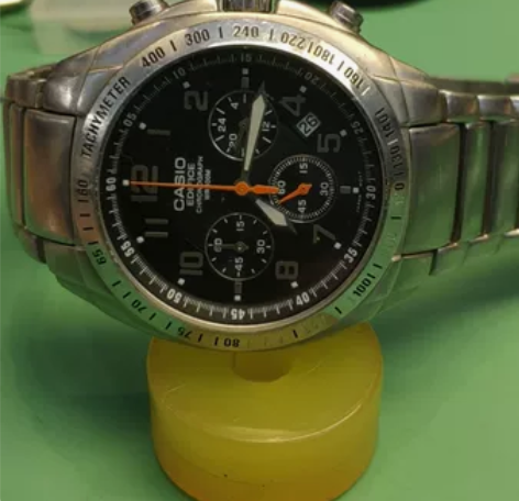 卡西欧 CASIO EF-502D黑面钢带...