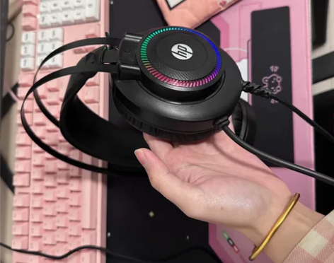 惠普耳机 游戏耳机 usb一体 不卡头 女...