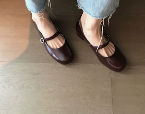 法式玛丽珍鞋2022新款夏季复古百搭粗跟浅...