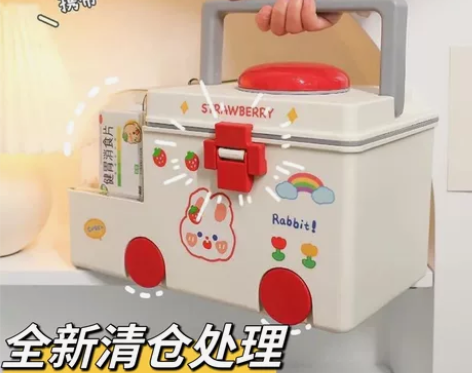 【数量不多清仓处理】创意大容量家庭医药箱收...